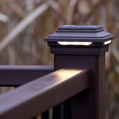 Trex&#174; Solar Post Cap Light in Vintage Lantern