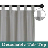 LORDTEX Indoor/Outdoor Curtains - Waterproof Tab Top Patio Curtains Sun Block...