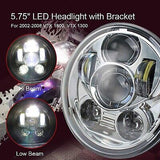 5.75 inch Round LED motorcycleDRL with Ring Mounting Bracket Fit for 2002-200...