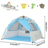 G4Free Deluxe XL Pop Up Beach Tent, 3-4 Persons Easy Setup Sun Shelter Canopy...