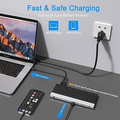 WAVLINK 4K USB C Docking Station Triple Display 2 HDMI + 1 Displayport with 1...