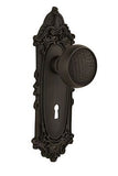 Nostalgic Warehouse Victorian Plate with Keyhole Craftsman Knob, Privacy - 2....