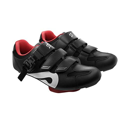 Peloton Cycling Shoes for Bike and Bike+ 6 Women/4 Men, Black, Red