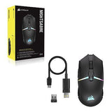 Corsair NIGHTSABRE RGB Wireless Gaming Mouse for FPS, MOBA - 26,000 DPI - 11 ...