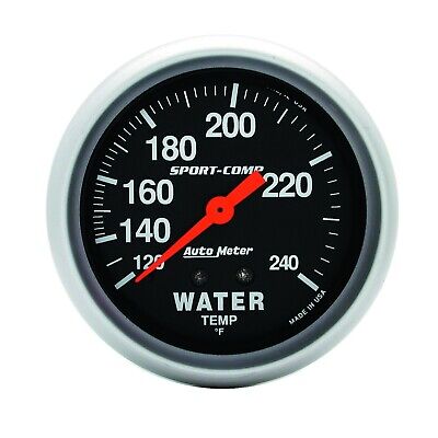 Auto Meter 3432 Sport-Comp Mechanical Water Temperature Gauge