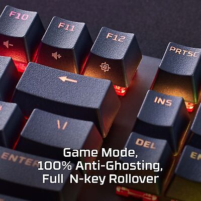 HyperX Alloy Origins PBT - Mechanical Gaming Keyboard, PBT Keycaps, RGB light...