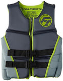 Full Throttle Adult Hinged Rapid Dry USCG Approved Life Jacket for Wakeboard,...