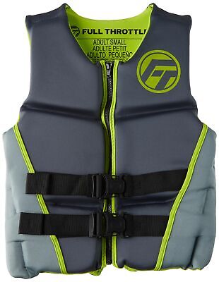 Full Throttle Adult Hinged Rapid Dry USCG Approved Life Jacket for Wakeboard,...