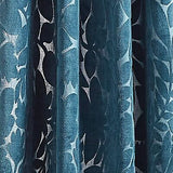 Martha Stewart Sherwood Velvet Grommet Window Curtain Panel Pair, 95", Teal