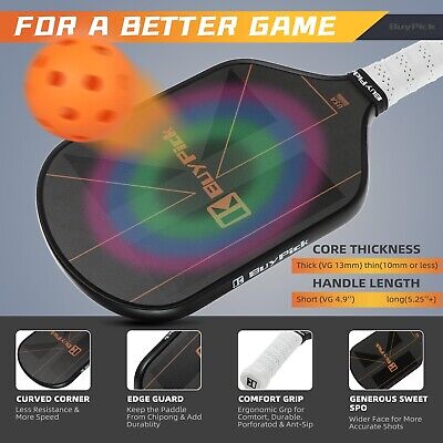 Pickleball Paddle,USAPA Approved Light Pickleball Paddles with Reinforced Car...