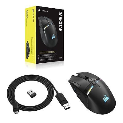 Corsair DARKSTAR RGB Wireless Gaming Mouse for MMO, MOBA - 26,000 DPI - 15 Pr...