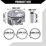 No.230412E210 / Inner/Engine Piston and Pin and Snap Ring for Hyundai Elantra...