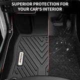 YITAMOTOR Floor Mats Fit for 2016-2023 Tacoma Double Cab, TPE Custom Fit Floo...