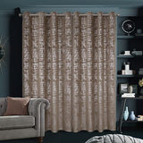 always4u Mocha Soft Velvet Curtains 108 Inch Length Long Luxury Bedroom Curta...