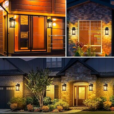 2 Packs Motion Sensor Outdoor Sconce - Advanced Dusk to Dawn Outdoor Lighting...