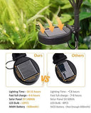 Solar Powered LED Firefly Garden Lights, Swaying Solar Garden Lights with 2 L...