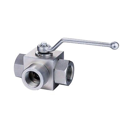 Taixin 3way Hydraulic Ball Valve 3/4 inch NPT Female Hydraulic Valve 5800PSI ...