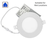 YUURTA 4-Inch 9W Color Selectable 5CCT: 2700K - 6000K Recessed Ceiling LED Do...