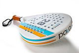 Montecarlo Soft Carbon White Padel Racket - P.ALA Light Padel Racket with Car...