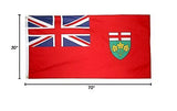 Annin Flagmakers Ontario Flag USA-Made to Official United Nations Design Spec...