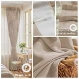 72W x 96L Inches Pinch Pleat Curtain Thermal Insulated Room Darkening Pleated...