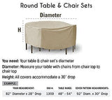 Protective Covers Weatherproof Patio Table and Highback Chair Set Cover, 60 I...