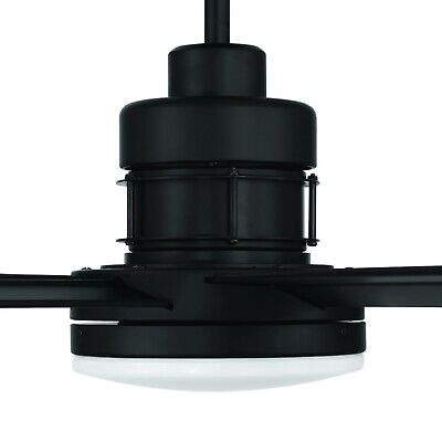 Craftmade Mondo 9.32 in. 1-Light Espresso Finish Integrated LED Ceiling Fan L...