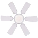 Westinghouse 7230800 Petite Indoor Ceiling Fan with Light, 30 Inch, White