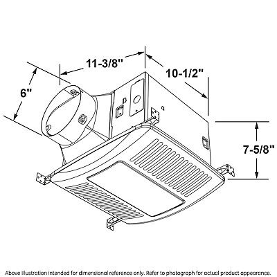 Haier Bathroom Exhaust Fan with 4000K LED Lights, 140 CFM, 10W Bathroom Vent ...