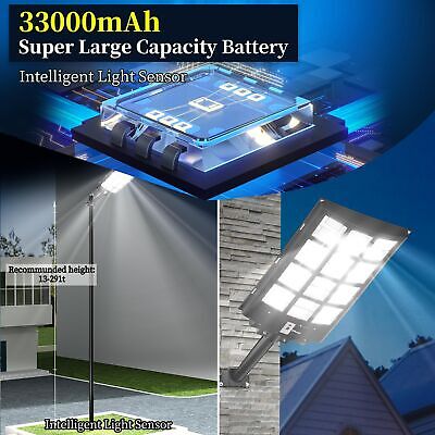 2800W Solar Street Lights Outdoor,280000Lm Solar Street Lights Parking Lot Li...