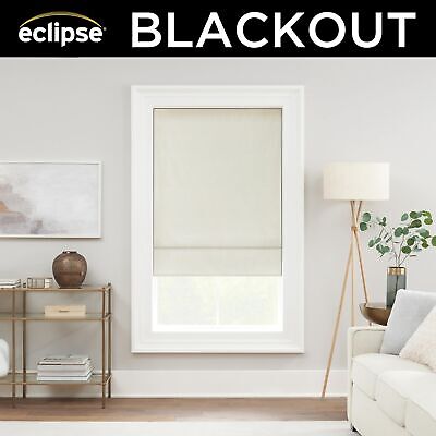 Eclipse Drew Roman Shades for Windows, Cordless 100% Blackout Shades, 23 in W...