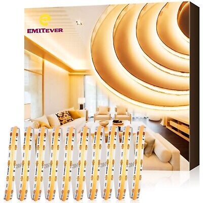 EMITEVER COB LED Strip Lights Warm White, 2700K Tape Light 32.8ft, Premium Hi...