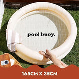 Pool Buoy Round Inflatable Pool with Storage Bag - Premium Outdoor Swimming P...