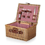 PICNIC TIME Classic Wine & Cheese Picnic Basket, Wine Picnic Set, Romantic Pi...