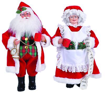 Santa's Workshop 6517 Mrs Claus Figurine, Set of 2, 15"