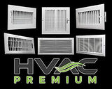 HVAC Premium 16''w X 16''h 4-Way Aluminum Curved Blade Adjustable Air Supply ...