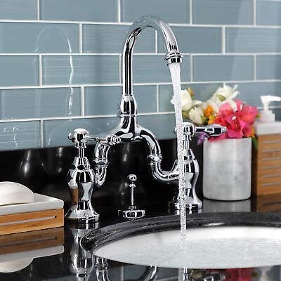 Kingston Brass KS7991TAL 4 5/8" in Spout Reach Bridge Lavatory Faucet with Br...