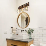 LALUZ Bathroom Vanity Light Fixtures, Farmhouse Bathroom Light Fixtures with ...