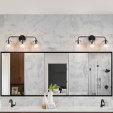 KSANA Black Bathroom Light Fixtures, 3 Light Matte Black Vanity Lights for Ba...