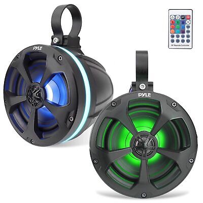 Pyle 2-Way Waterproof Off Road Speakers - 5.25" 1000W Active Passive Marine G...