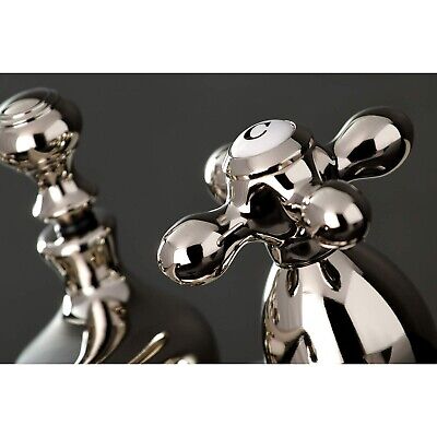 Kingston Brass KS3606AX Restoration 4" Centerset Bathroom Faucet, Polished Ni...