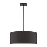 Livex Lighting 45610-04 Sentosa 3 Light Pendant, Black, 18 x 18 x 99