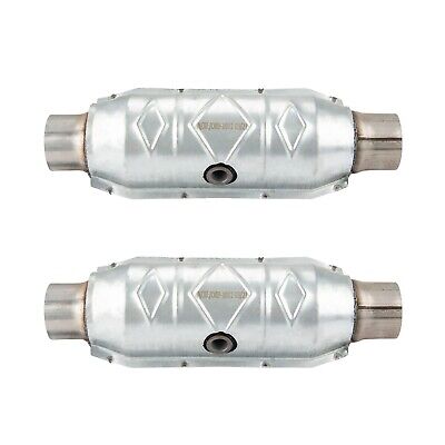 KAC 2pcs High Flow Catalytic Converter Kit Compatible with Inlet/Outlet 99306...