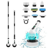 Electric Spin Scrubber, Adjustable Cordless Power Bathroom Scrubber, IPX7 Ext...