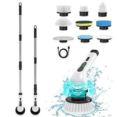 Electric Spin Scrubber, Adjustable Cordless Power Bathroom Scrubber, IPX7 Ext...