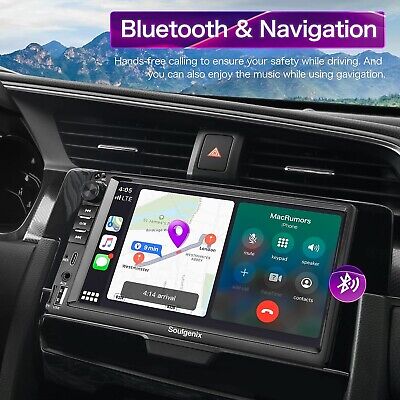 Double Din Car Stereo Apple Carplay & Android Auto, 7-Inch Full HD Car Radio ...