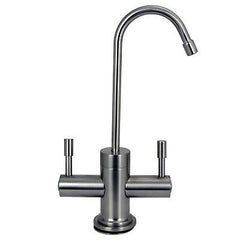 Westbrass Contemporary Two Handle Instant Hot/Cold Water Dispenser Faucet Sat...