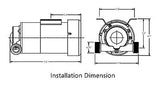 120W Water Pressure Booster Pump 21.75PSI 50ft High Pressure Booster Pump 115...