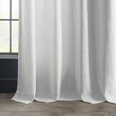 HPD Half Price Drapes Grommet Heavy Linen Curtains for Living Room 50 X 120 (...