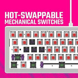 Cooler Master CK720 Hot-Swappable 65% Silver/White Mechanical Gaming Keyboard...